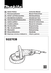 Makita 9227CB User's Manual