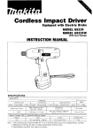 Makita 6911DW User's Manual