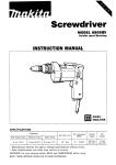 Makita 6805BV User's Manual