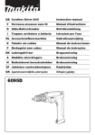 Makita 2001 HSC User's Manual