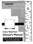 Magnavox TS 2775 User's Manual