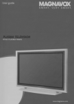 Magnavox Plasma Television User's Manual