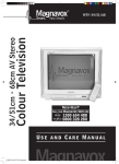 Magnavox MTV-34 Use & Care Manual