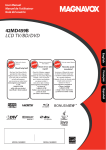 Magnavox 42MD459B User's Manual