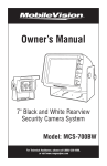 Magnadyne MCS-700BW User's Manual