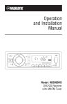 Magnadyne M3500DVD User's Manual