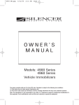 Magnadyne 4900 Series User's Manual