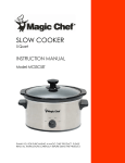 Magic Chef MCSSC5ST User's Manual