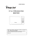 Magic Chef MCD775W1 User's Manual