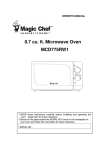 Magic Chef MCD775RW1 User's Manual