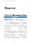 Magic Chef MCD1811ST User's Manual