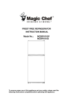 Magic Chef MCBR1010W User's Manual