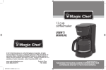 Magic Chef BVRVMC12 User's Manual