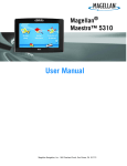 Magellan MAESTRO 5310 User's Manual