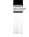 Mackie Onyx 80 User's Manual