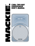 Mackie C300z User's Manual