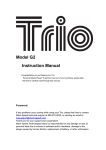 Mach Speed Technologies TRIO G2 User's Manual
