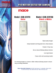 Mace CAM-85PIRB User's Manual