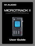 M-Audio MicroTrack II User's Manual