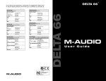 M-Audio DELTA 66 User's Manual