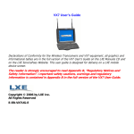 LXE VX-7 User's Manual