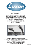 Luxor LED39RT User's Manual