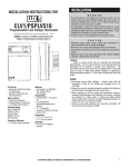 Lux Products ELV1 (discontinued) Instruction Manual