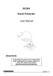 Lumens Technology Dc265 User's Manual