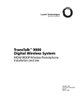 Lucent Technologies Digital Wireless System Transtalk 9000 User's Manual