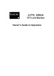 Luce LCTV-2201A User's Manual