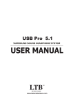 LTB Audio Systems USB Pro 5.1 Surround Sound Headphone System User's Manual