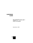 LSI MegaRAID SCSI 320-1 RAID Controller Series 520 User's Manual