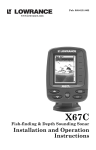 Lowrance electronic X67C User's Manual