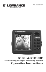 Lowrance electronic X102C User's Manual