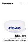 Lowrance electronic RIM 300 User's Manual