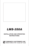 Lowrance electronic LMS-350A User's Manual