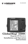 Lowrance electronic GlobalMap 3300C User's Manual