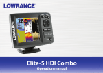 Lowrance electronic ELITE-5 HDI User's Manual