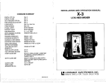 Lowrance electronic X-3 User's Manual