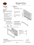 Lopi WILMINGTON DVS FACE 99500148 User's Manual