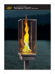Lopi Tempest Torch Gas Lamp User's Manual