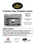 Lopi Freedom Bay Fireplace Insert User's Manual
