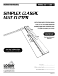 Logan Graphic Products 560-1 User's Manual