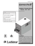 Lochinvar COPPER-FIN II 402 - 2072 User's Manual