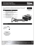 Listen Technologies LA-202 User's Manual