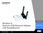 Linksys WIRELESS-G WUSB200 User's Manual