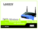 Linksys WIRELESS-G WRT54GS User's Manual