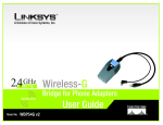 Linksys WBP54G V2 User's Manual