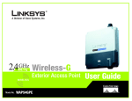 Linksys WAP54GPE User's Manual