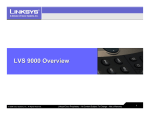 Linksys LVS 9000 User's Manual